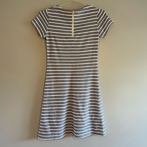 Sail to Sable STS Blue and White Rope Striped Short Sleeve Nautical Dress SZ XS - Picture 5 of 9